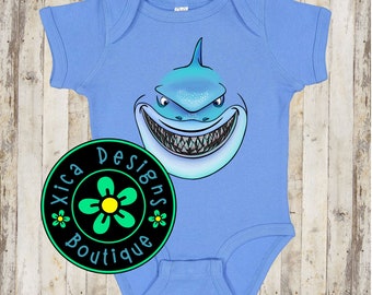 Bruce Shark Face Infant Bodysuit, Disney Halloween Costume Shirt