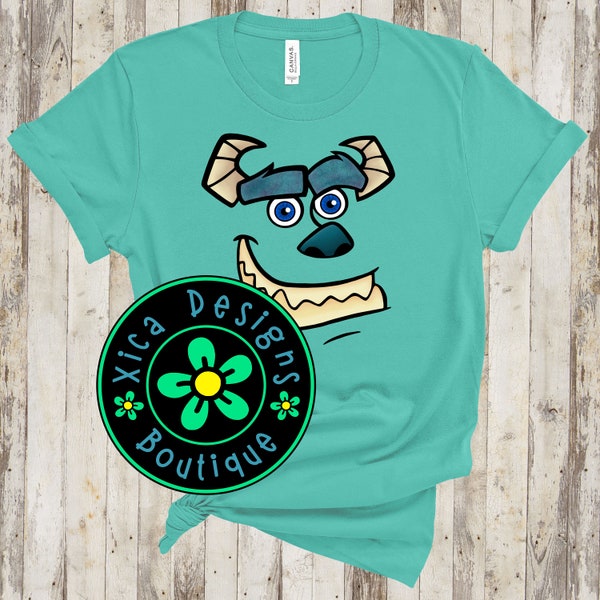 James P Sullivan Shirt, Monsters Inc Shirt, Sulley Face Halloween Shirt, Costume Shirt,  Face Shirt, Disney Costume Shirt, Direct To Garment