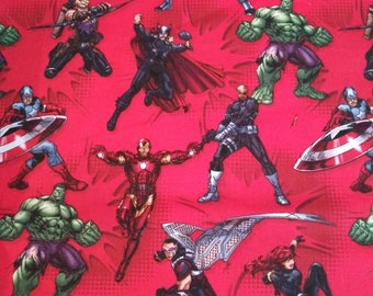 Marvels On red fabric