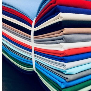 Solid cotton colors 100% cotton cotton one yard cuts
