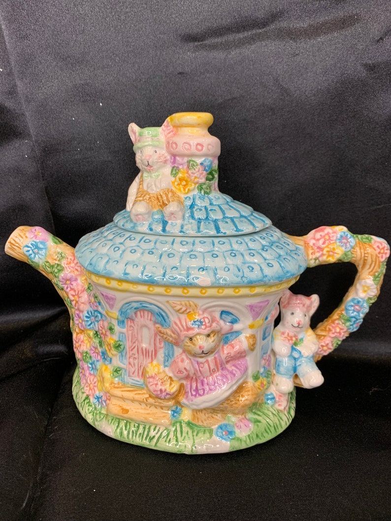 Mercuries Child Tea Set Woodland Creatures 9 Pieces Etsy