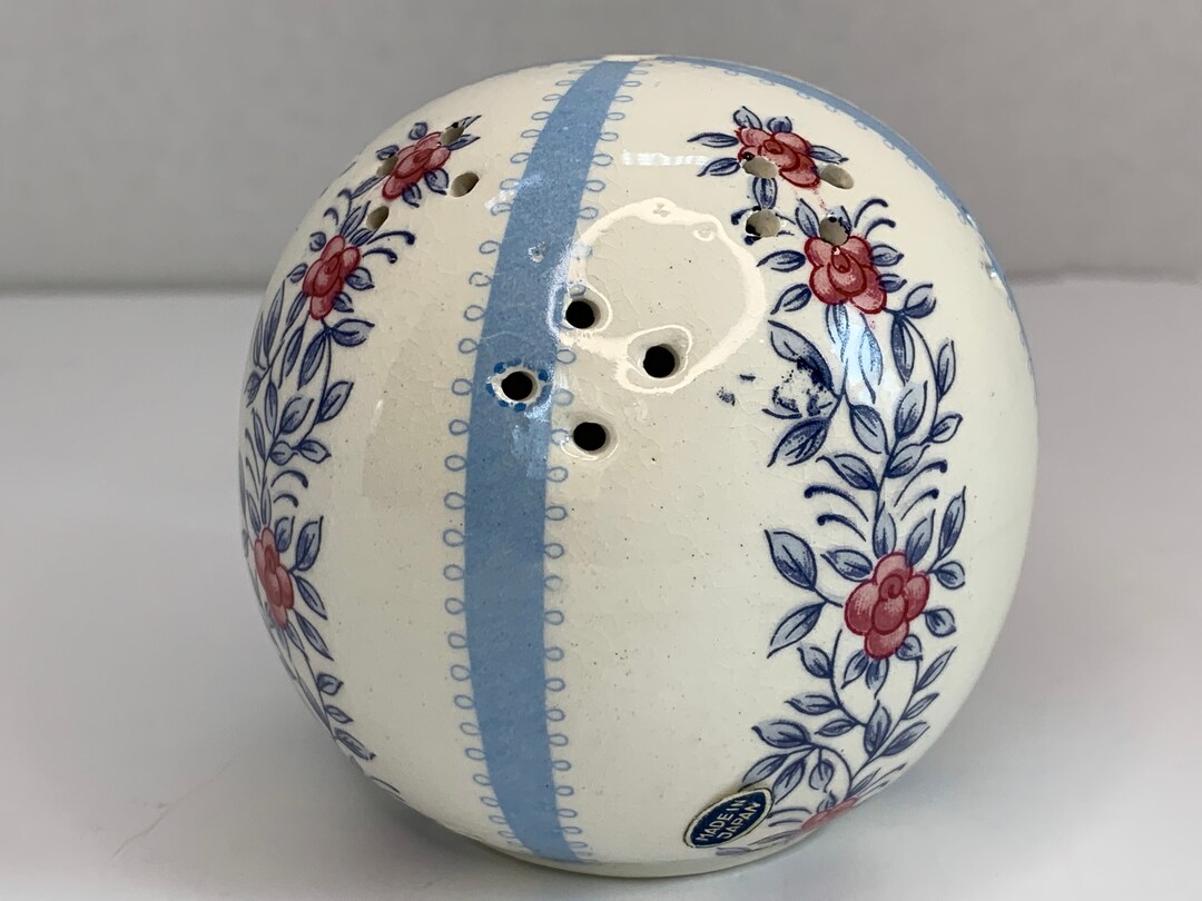 Vintage Potpourri Container Holder Pomander Sachet Round Ball Etsy