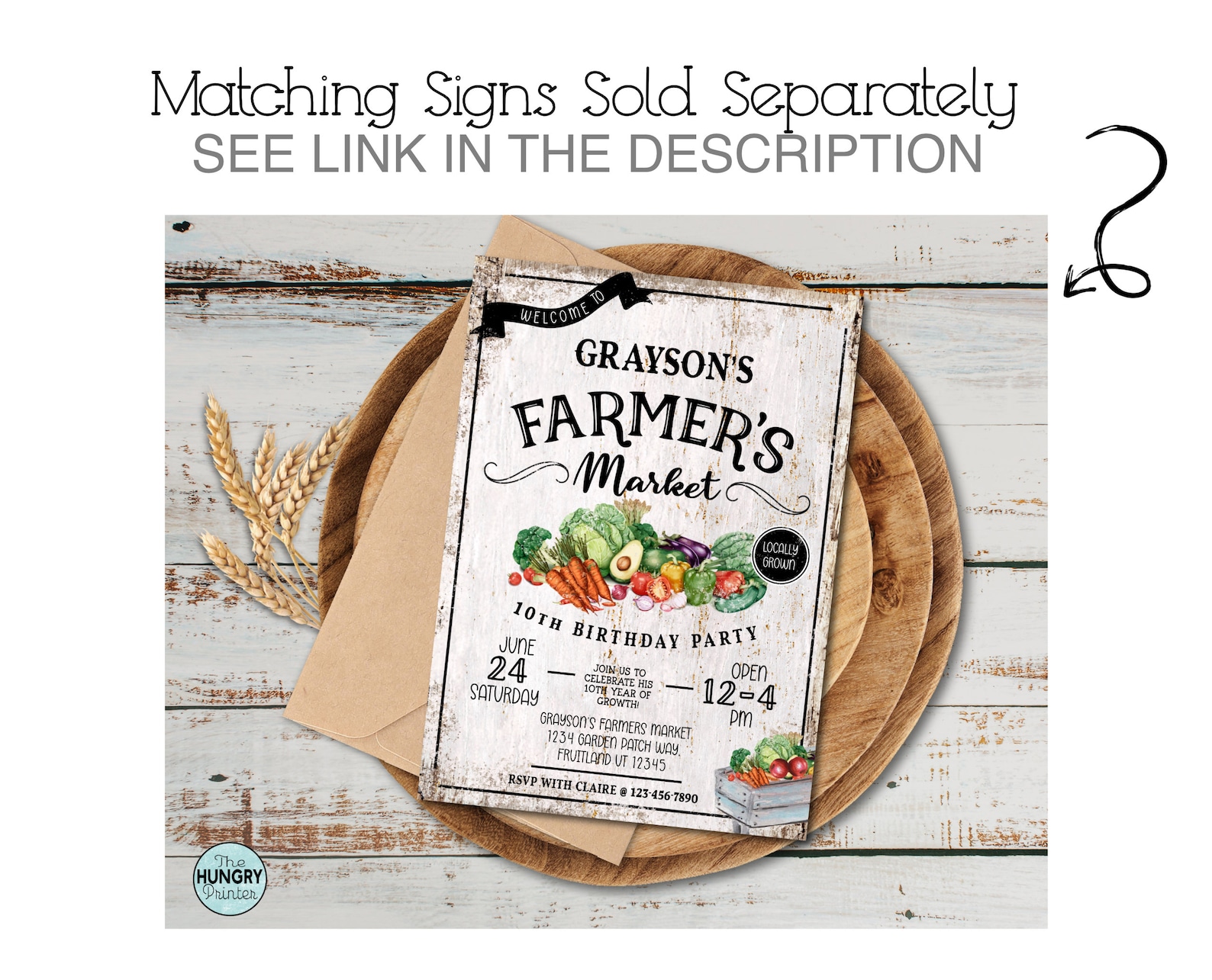 Farmers Market Sign, Farmers Market Birthday, Directional Signs, Farm ...