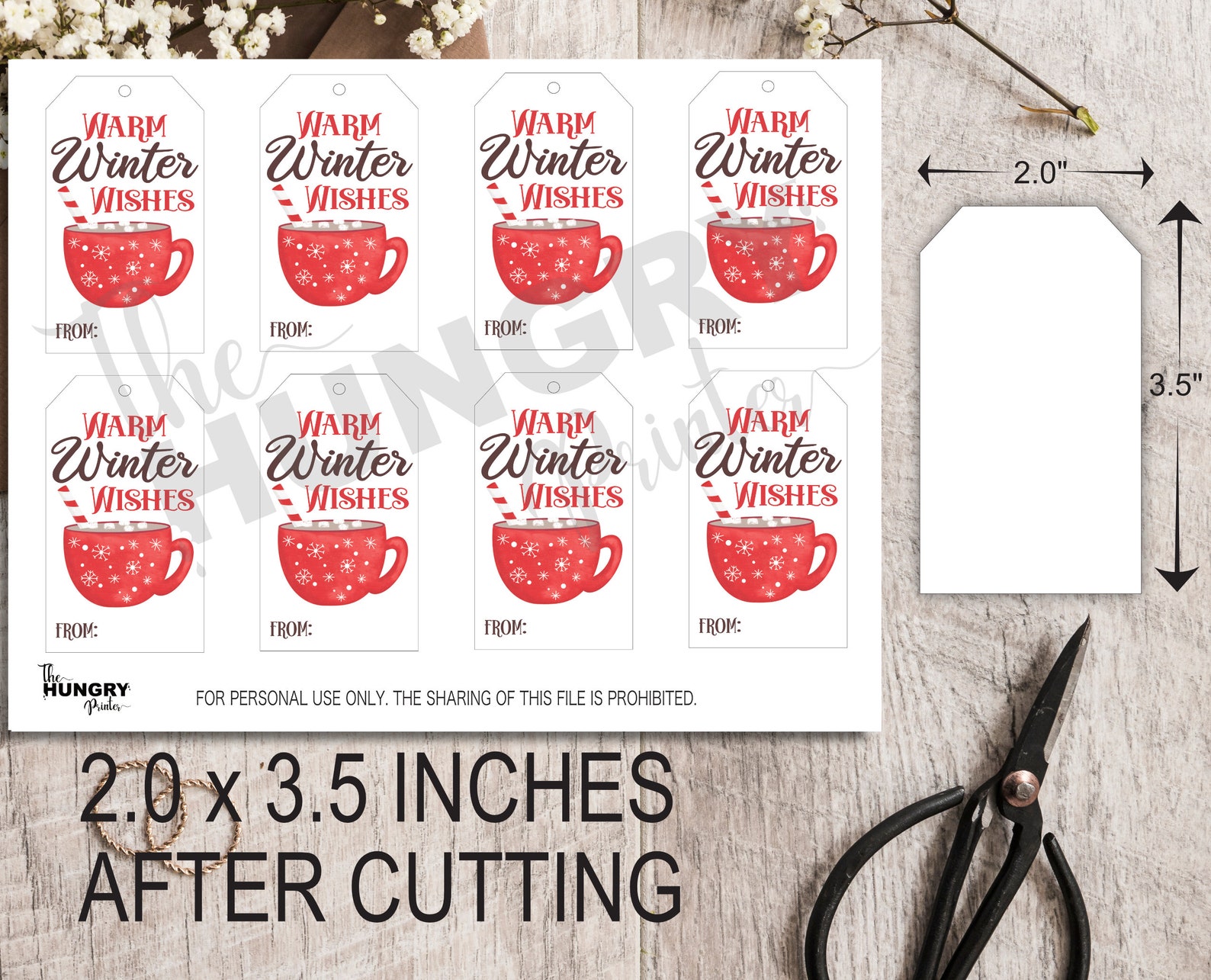 Printable Christmas Tags Warm Winter Wishes Tag Christmas Etsy Printable Christmas Tags Warm Winter Wishes Tag Christmas Etsy
