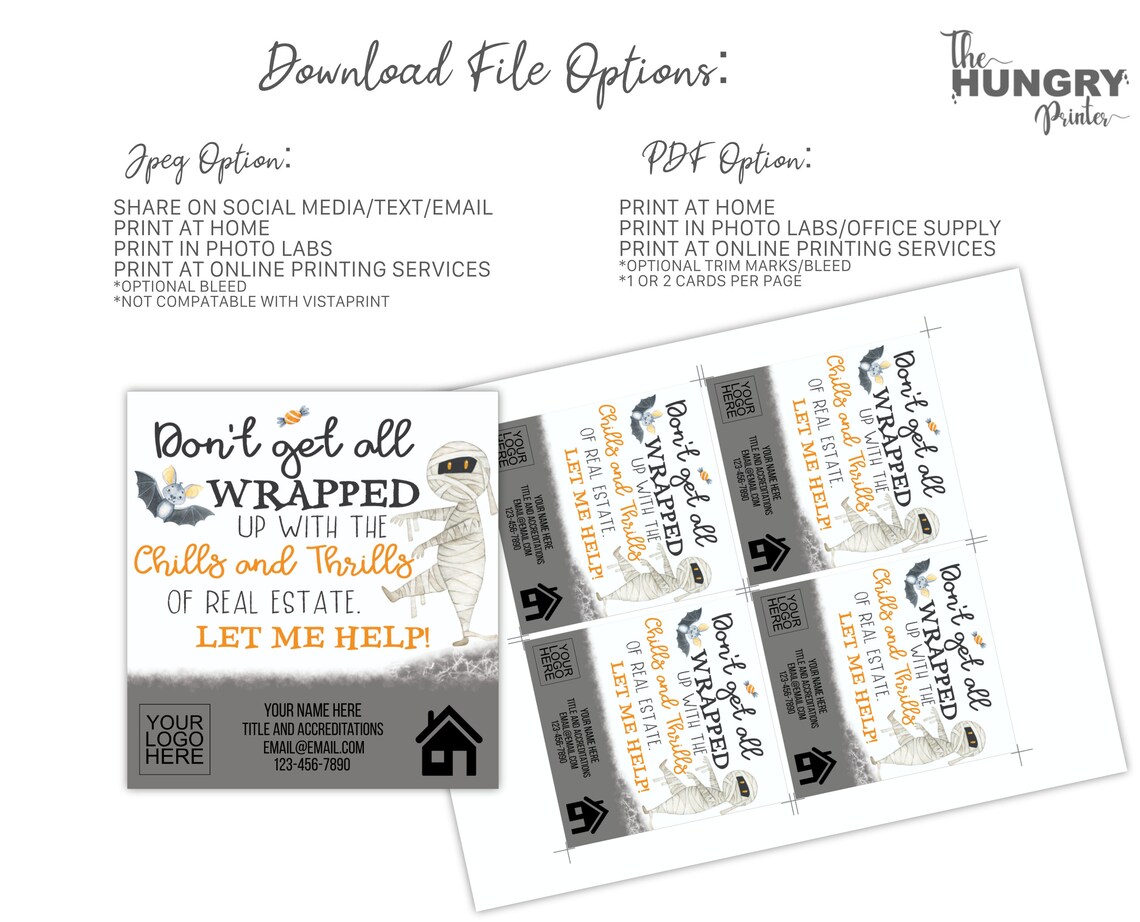 Halloween Pop Bys Real Estate Halloween Appreciation Tags Etsy