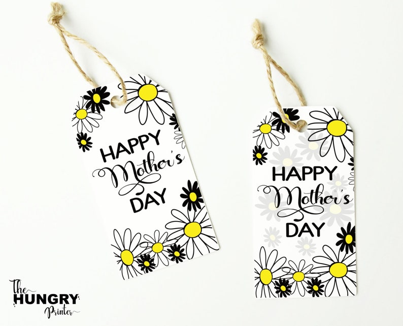 Printable Mother's Day Tags Mom Happy Mother's Day | Etsy