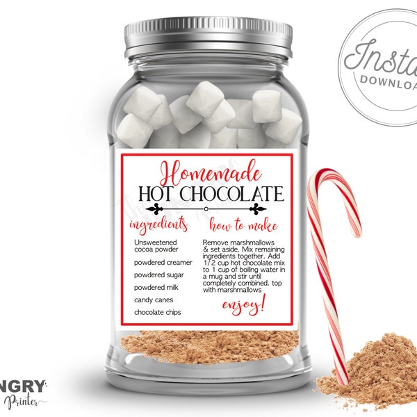 Hot Cocoa Mason Jar - Etsy