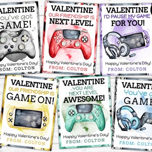 Gamer Valentine Cards, School Valentine Cards, Editable Valentines Cards, Classroom Valentines, Boy Gamer, Valentine Favor Tags, Gamer Girl