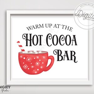 Printable Hot Cocoa Sign, Printable Hot Cocoa Bar, Hot Cocoa Sign ...