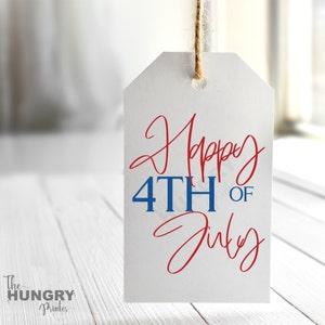 4th Of July Tags, Printable 4th of July Tag, Gift Tags, 4th Of July Party Favor, Patriotic Gift Tag, Red White And Blue, Fourth Of July Tags