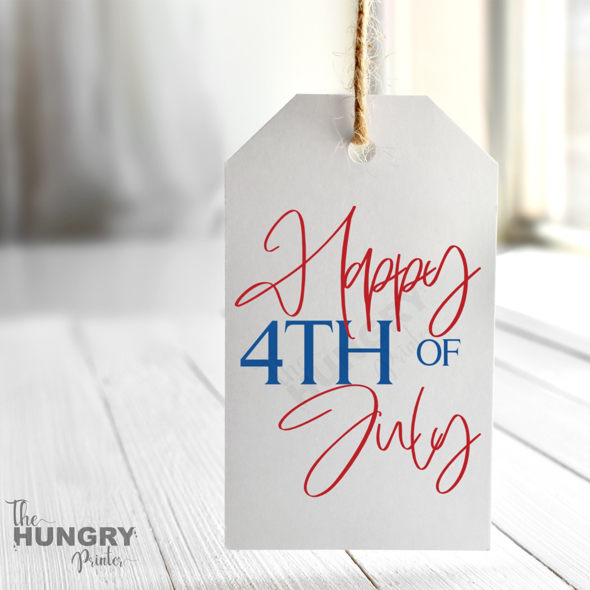 Printable 4th of July Gift Tags, Patriotic Party Favors (PDF, JPEG) - Etsy