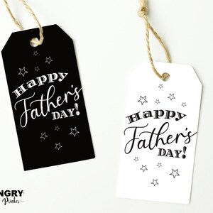 Printable Father's Day Tags, Happy Father's Day, Gift for Dad, Gift ...
