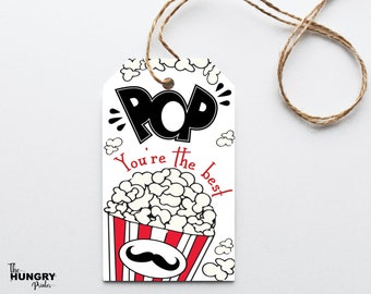 Etiqueta de regalo Pop Ever, imprimible para el Día del Padre (PDF/JPEG)