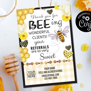 Bee Pop By Tag, Client Appretiation Tags, Bee Tags, Marketing Tags, Honey Gift tags, Pop By Tags, Real Estate Pop By, Summer Pop Bys, Edit