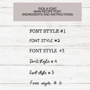 Custom Illustrated Recipe, Custom Recipe, Personalized Recipe Wall ...