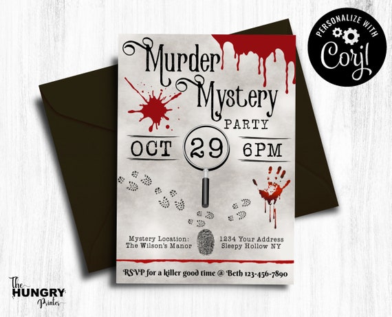 Murder Mystery Party Template