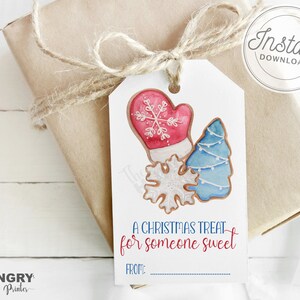 Printable Christmas Tags, A Little Treat For Someone Sweet, Christmas Treat Tags, Printable Christmas Gift Tags, Gift Tags, Holiday Gift Tag