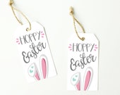 Printable Hoppy Easter Bunny Tags, Easter Party (PDF)