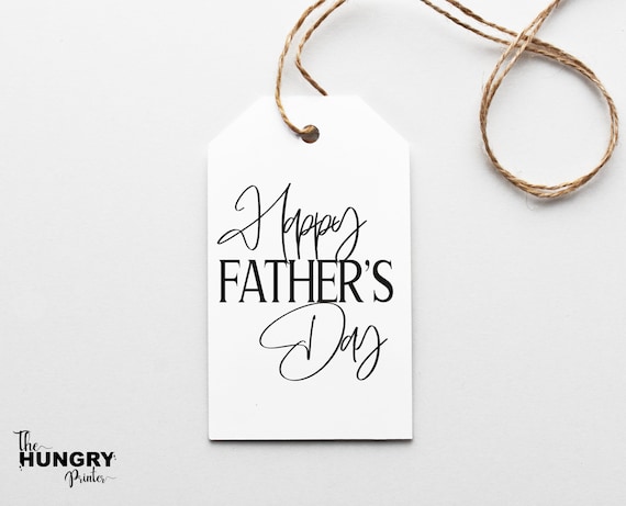 Printable Father's Day Tags Happy Father's Day Gift - Etsy