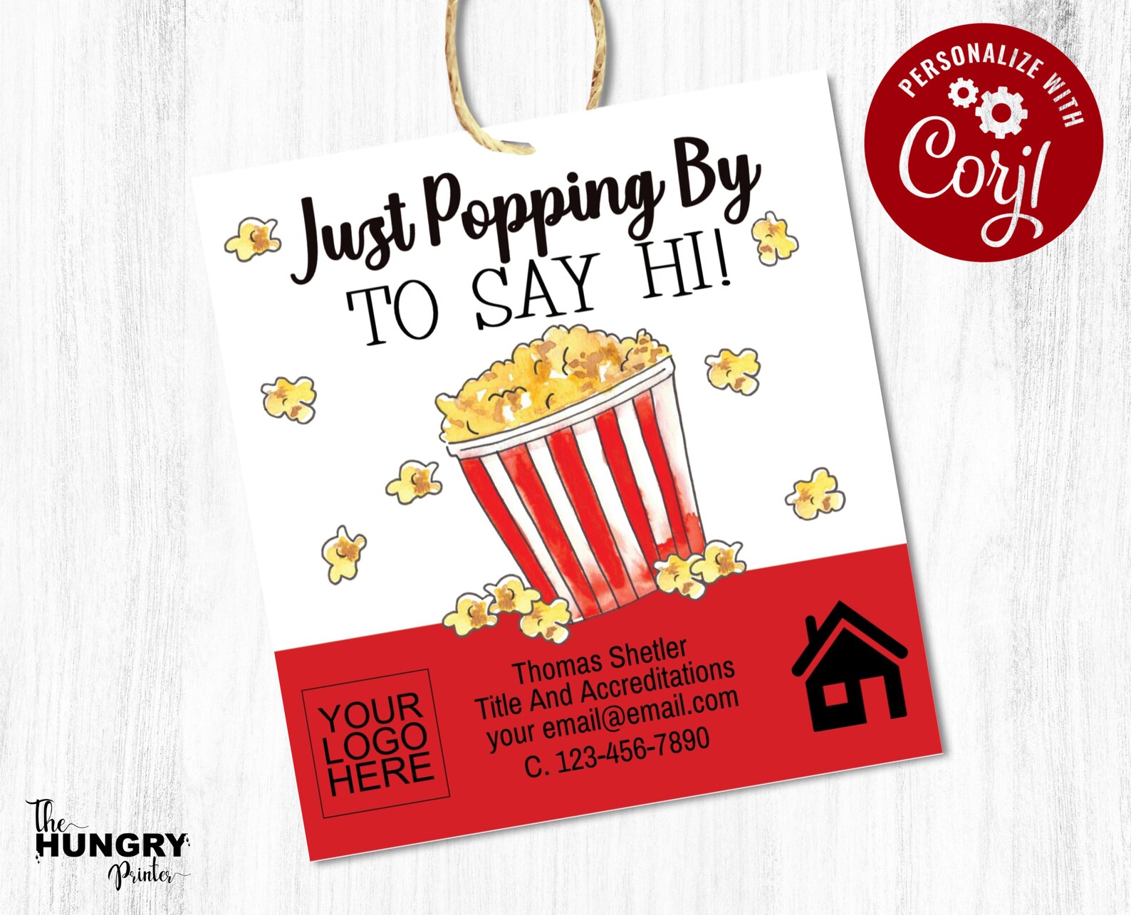 Just Popping By To Say Hi Just Popping By Pop By Tags Pop Etsy