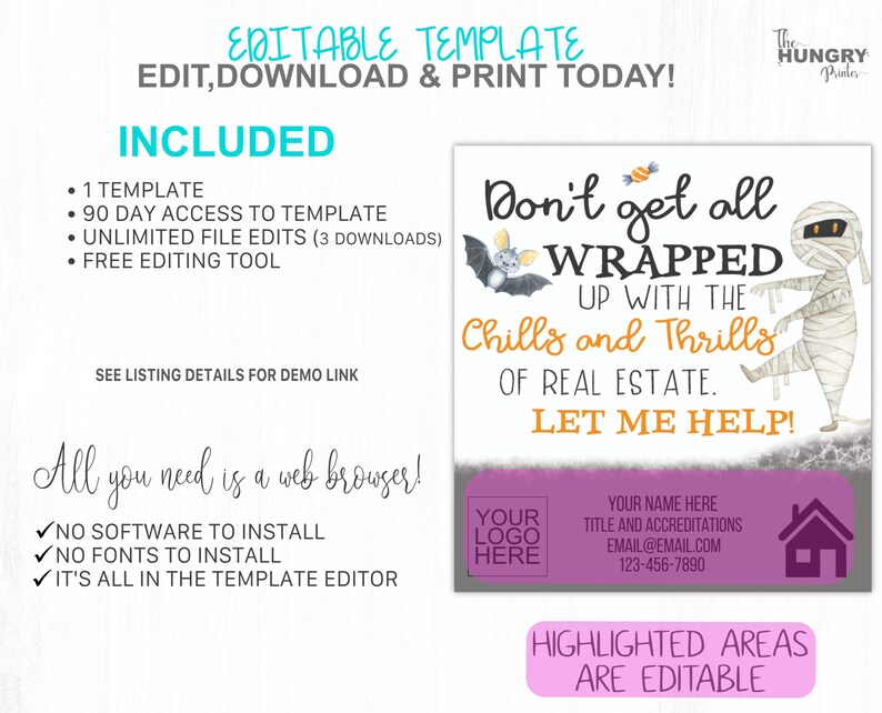 Halloween Pop Bys Real Estate Halloween Appreciation Tags Etsy