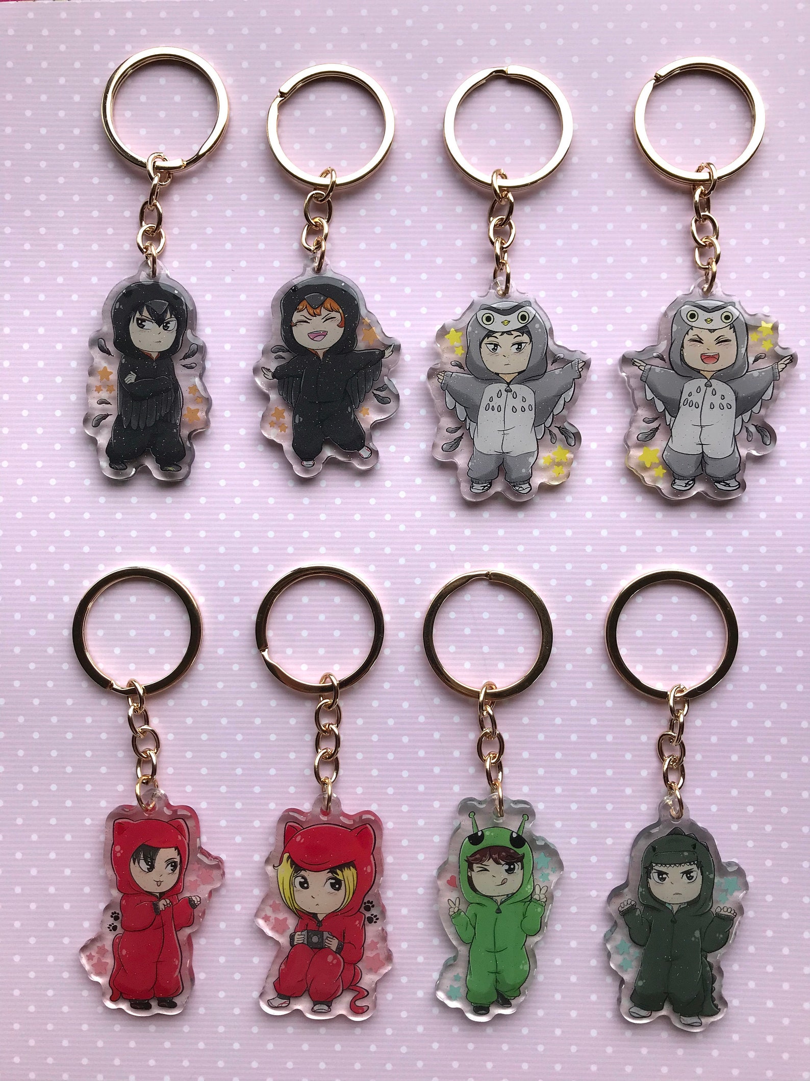Haikyuu Onesie Glitter Charms | Etsy