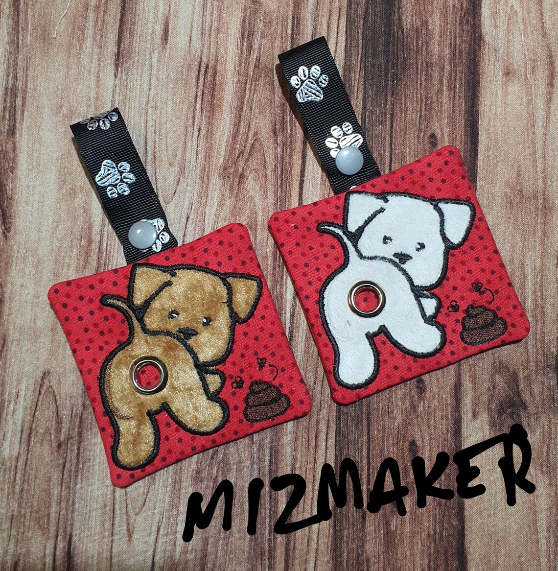 Puppy Poop Bag Holder Dog Poop Bag Holder Bag Dispenser Etsy Australia