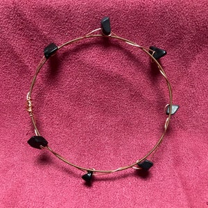 Pulsera de pulsera de pulsera de cuerdas de guitarra con cuentas de piedra