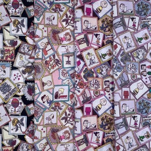 Liberty Tana Lawn Liberty Japan PEANUTS COLLECTION 2025  “Stamp Collection” Fat16th Snoopy Fabric bundle 4 pieces