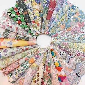 Liberty Japan x Sanrio Tana Lawn 4"x 30 Fabric Squares Charm Pack -Liberty Japan
