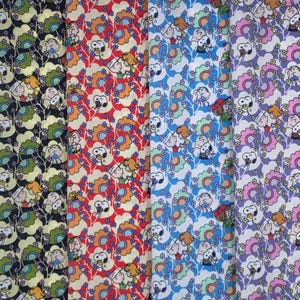 Liberty Tana Lawn Liberty Japan PEANUTS COLLECTION Vol.2 2025  “Friendship Blooms” FQ Snoopy Fabric bundle 4 pieces