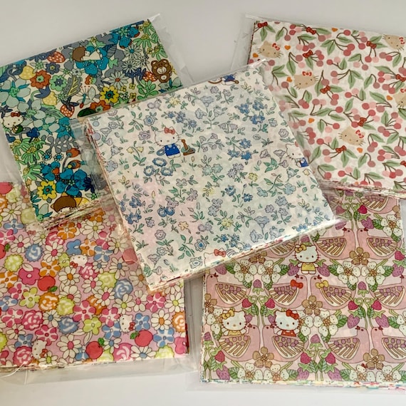 Liberty Japan X Sanrio Hello Kitty Tana Lawn Fabric Squares – 30