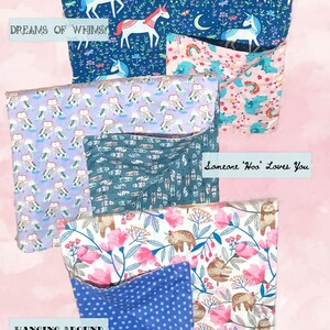 Zomer 2019 lekker en blijven dekens. Dromen van Whimsy, iemand &#39; Hoo &#39; houdt van je, en opknoping rond. Flanel hond bla