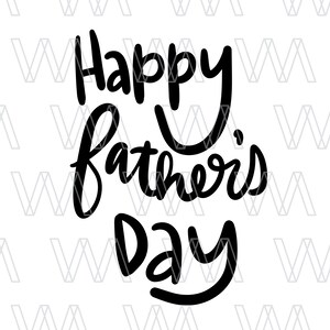 Happy Father's Day, Instant Download File, SVG voor Cricut Silhouette, Cutting Files