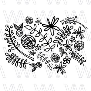 Floral Pattern SVG, Instant Download File, SVG for Cricut Silhouette, Cutting Files