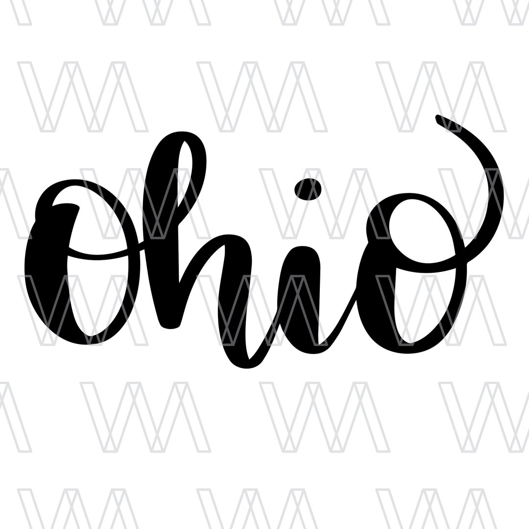 Ohio SVG, Instant Download File, SVG for Cricut Silhouette, Cutting