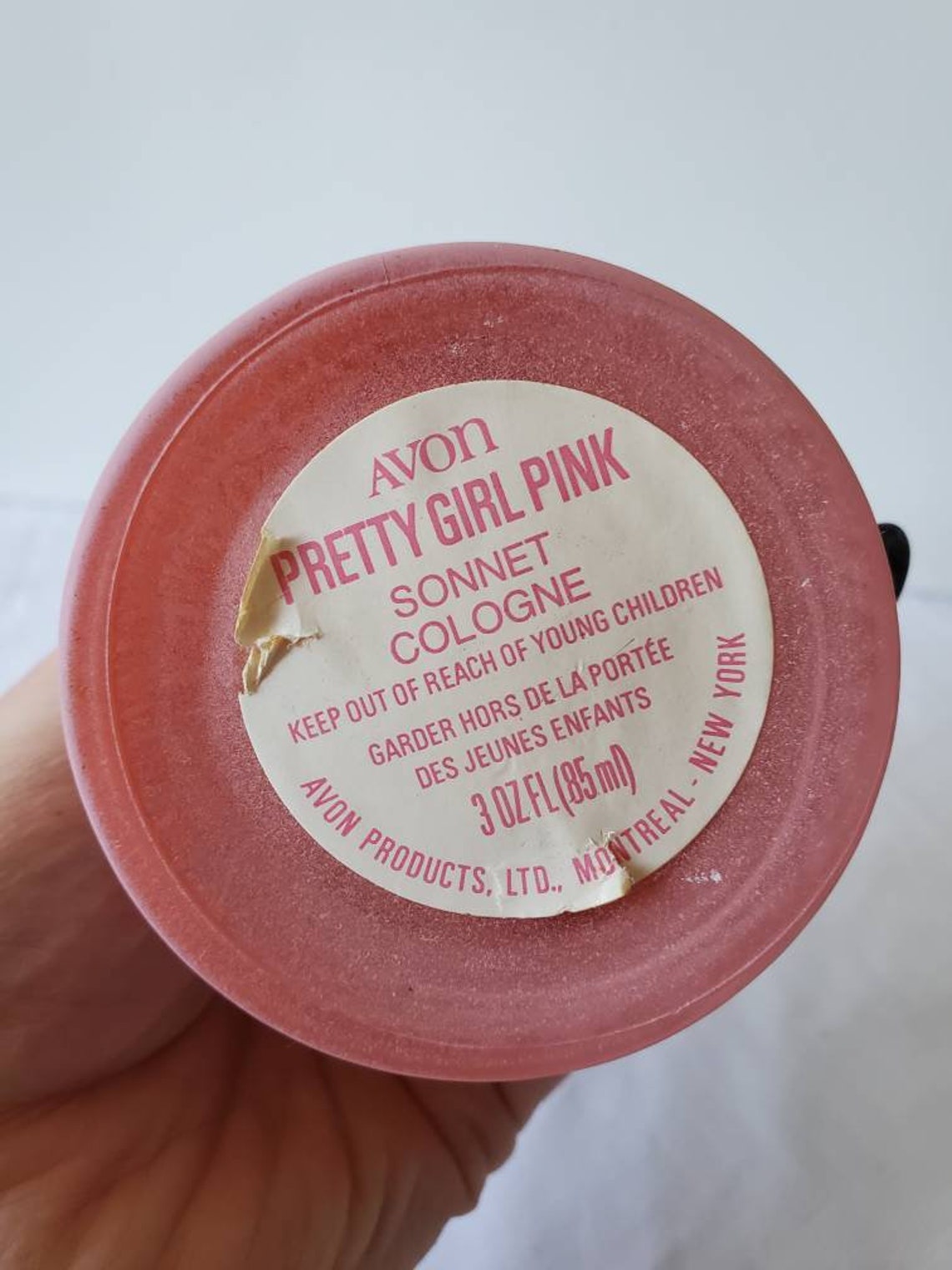 Beautiful vintage Avon pink and light pink lady perfume Etsy