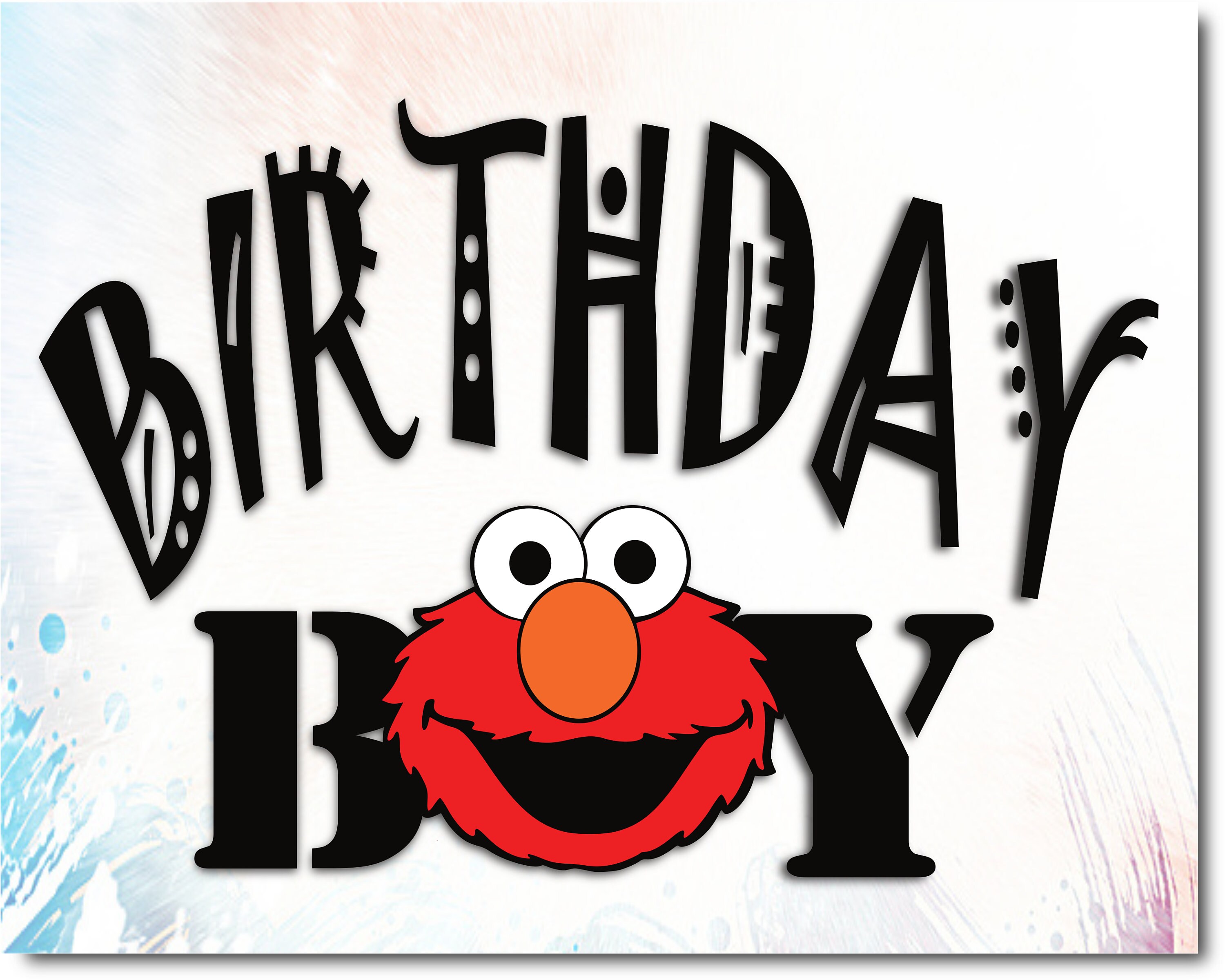 Elmo Birthday Boy Sesame Street Svg Elmo Svg Elmo Clipart Etsy