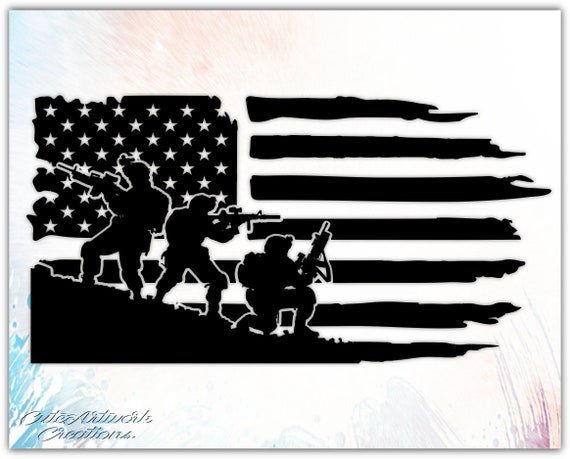 Download American Flag And Soldiers