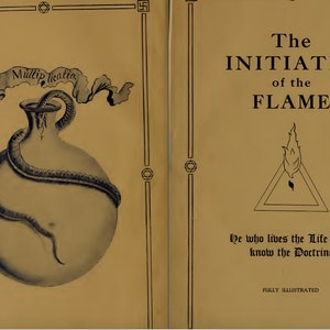 The Initiates of the Flame, M. P. Hall, Antique book, Alchemy, Occultism, Esoterics, Instant download, Pdf file, digital file, 1922