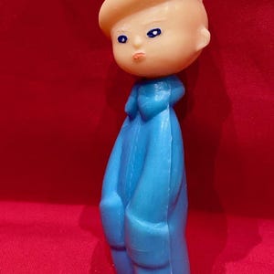 Vintage USSR Plastic Boy Toy: Lev Smorgon Collectible, 1970s