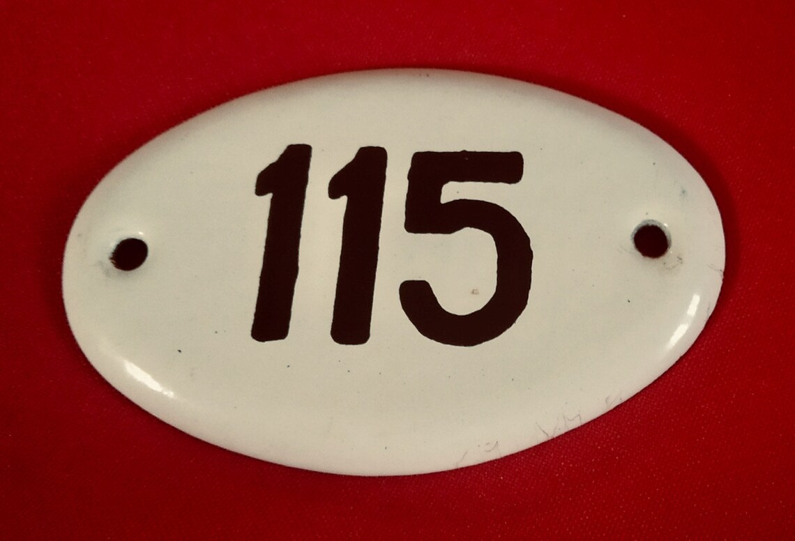 Vintage Soviet Number 115 Sign Flat Room Number Metal - Etsy UK