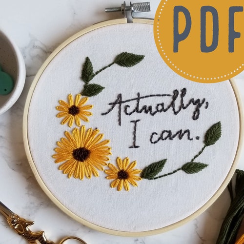 Beginner Embroidery Pattern PDF Etsy