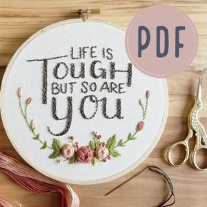 Beginner Embroidery Pattern PDF