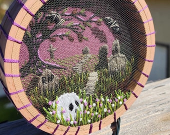 3D-broderimönster för kyrkogård