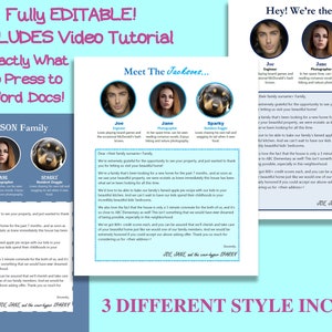 Inicio Oferta Plantilla Editable en Word / 3 Estilos Para Su Casa Compra Carta de Presentación INCLUIDA / Video Tutorial / Imprimible Carta del Estimado Vendedor