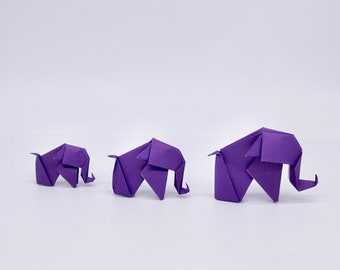 Origami Elephant Family - Ideaal cadeau voor jubileum en verjaardagen