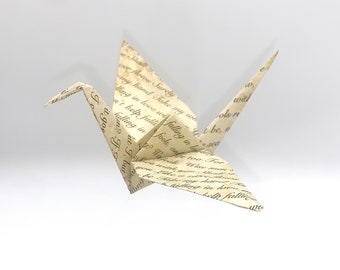 Origami Crane Custom Song/Vows Anniversary Gift