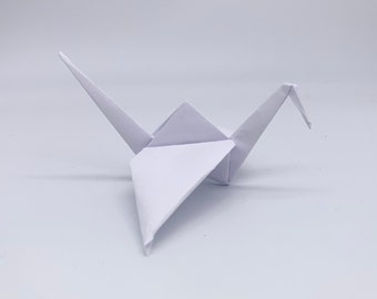 Set witte origami kraanvogels - ideaal voor bruiloften en babyborrels