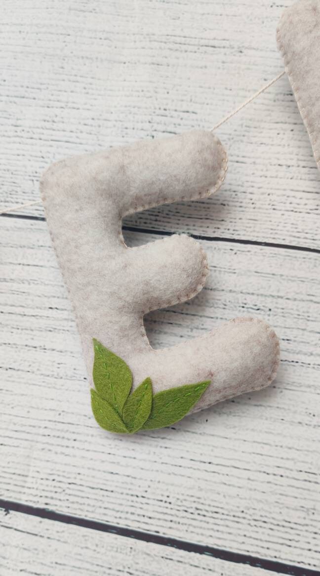 Personalized Name Garland Name Garland Nursery Felt Name Etsy